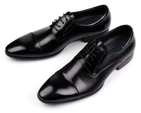 Men's British Pointed-toe Business Dress Shoes - Dazpy