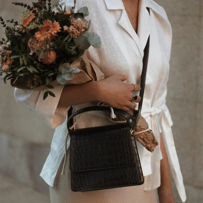 Retro trapezoidal small square bag - Dazpy