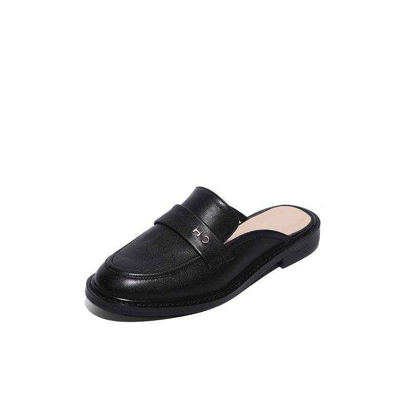 Round toe flat mules - Dazpy