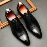 European Version Of Men's Shoes 2-joint Formal Leather Shoes - Dazpy