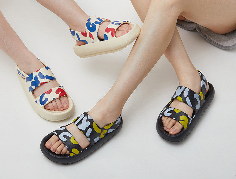 Thick-soled Sandals, Summer Fashion, Ins Wind, Flat-bottomed Heightened Sandals And Slippers - Dazpy