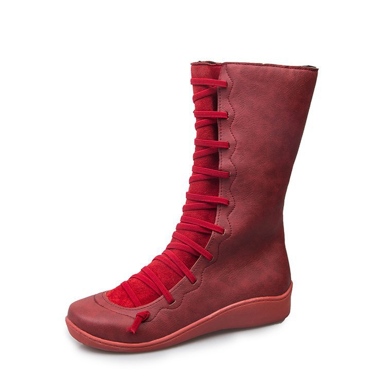 Long low-heel Martin boots - Dazpy