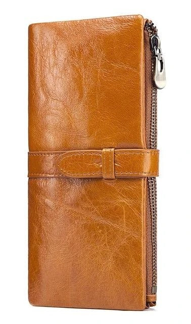 Women's long leather wallet - Dazpy