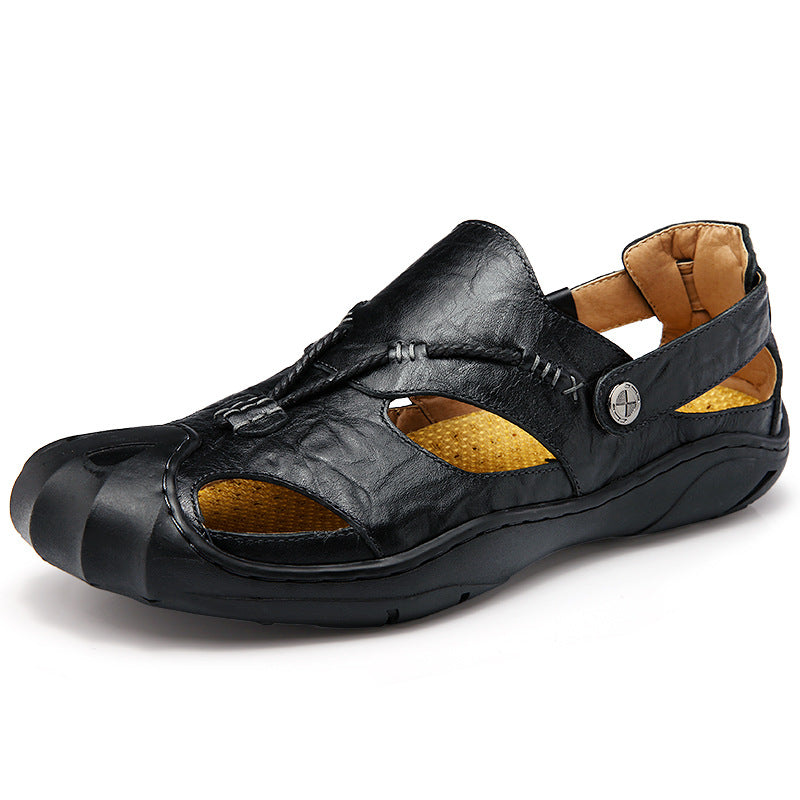 Baotou men's casual shoes sandals sandals outdoor sandal shoes wholesale on behalf of a collision trend - Dazpy