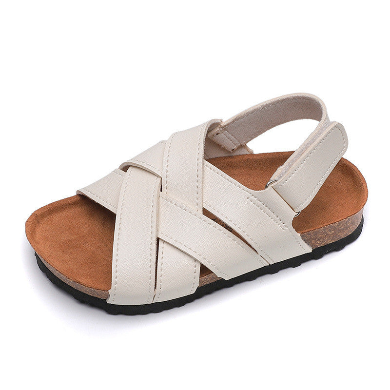 Summer Children's Cork Sandals Non-Slip Boy Shoes - Dazpy