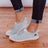 One pedal stitching denim single shoes