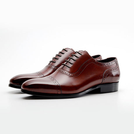 Men's three joint leather shoes - Dazpy