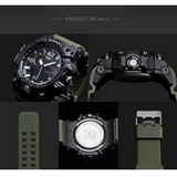 Rugged Sports Watches for Men with Digital and Analogue Display - Dazpy