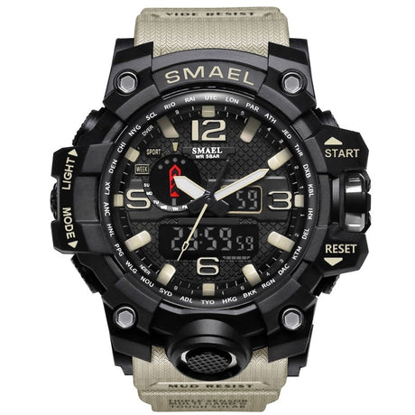 Rugged Sports Watches for Men with Digital and Analogue Display - Dazpy