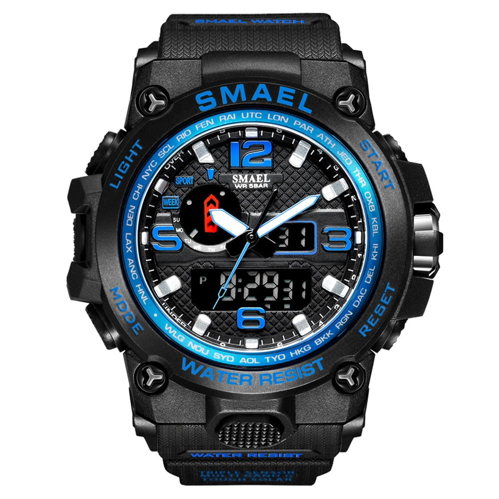 Rugged Sports Watches for Men with Digital and Analogue Display - Dazpy