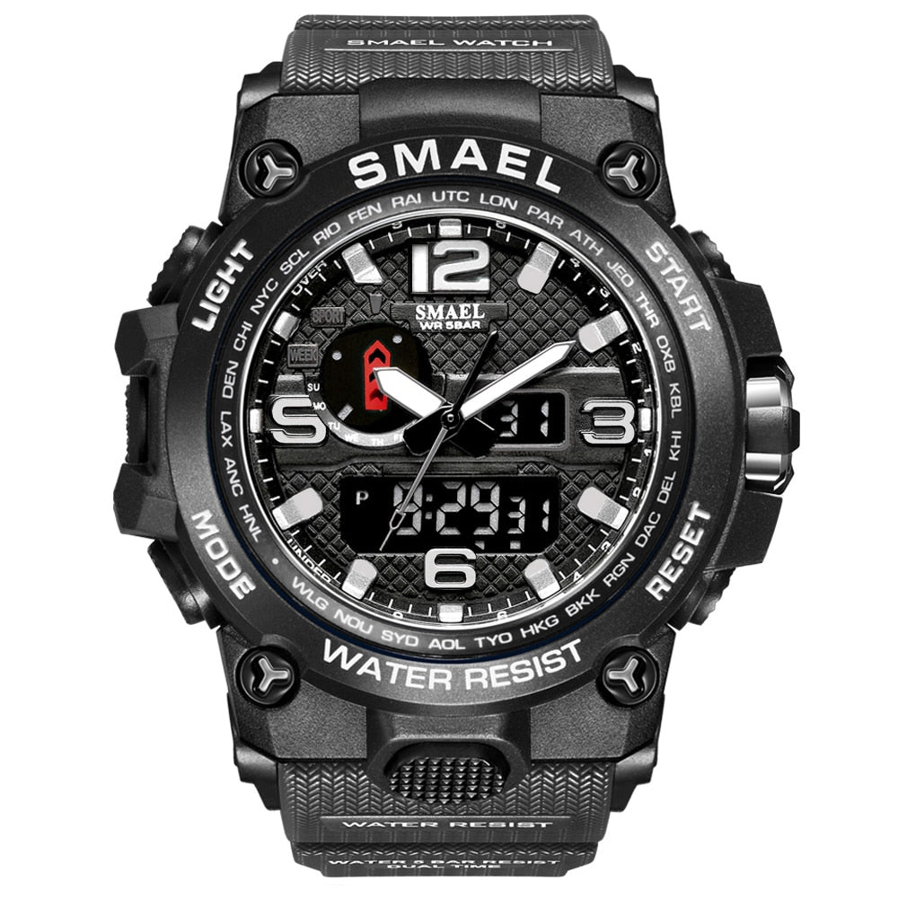 Rugged Sports Watches for Men with Digital and Analogue Display - Dazpy