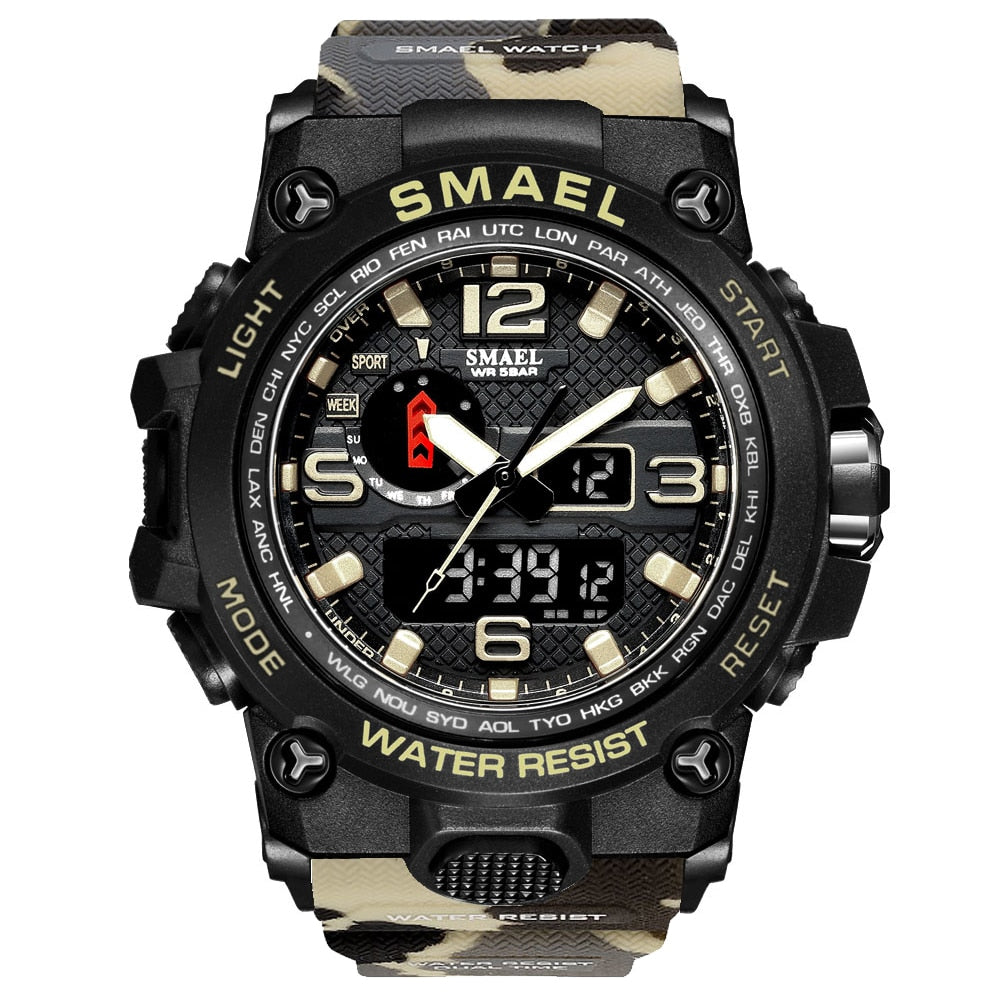 Rugged Sports Watches for Men with Digital and Analogue Display - Dazpy