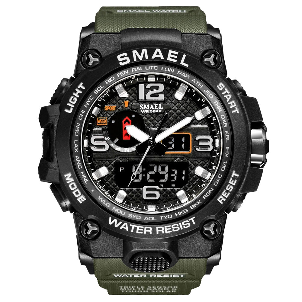 Rugged Sports Watches for Men with Digital and Analogue Display - Dazpy