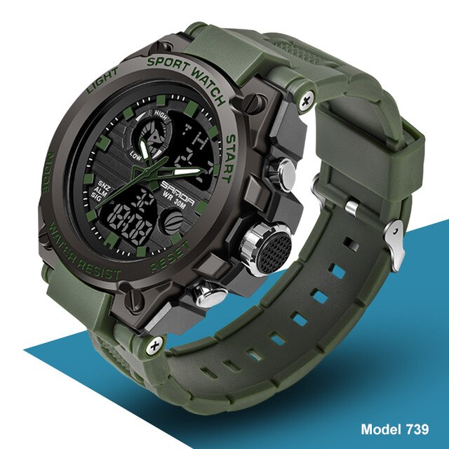 Men's Military Waterproof Watch - Dazpy