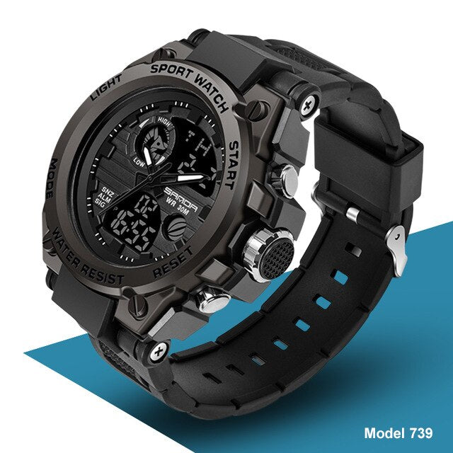 Men's Military Waterproof Watch - Dazpy