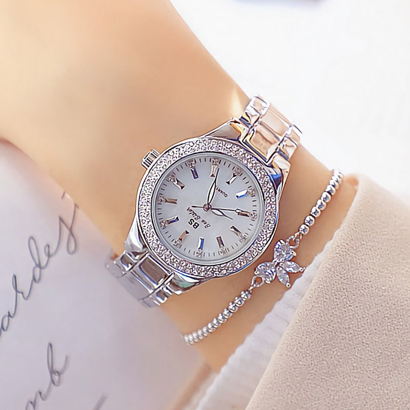 Women's Crystal Patterned Watch - Dazpy