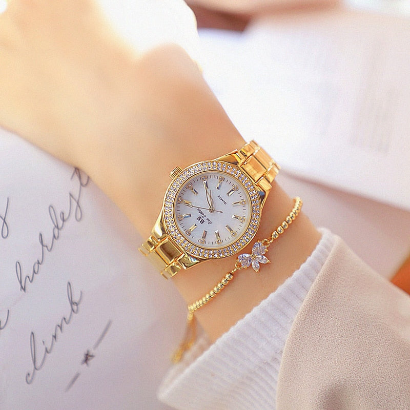 Women's Crystal Patterned Watch - Dazpy