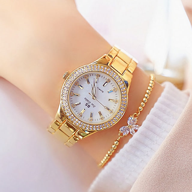 Women's Crystal Patterned Watch - Dazpy