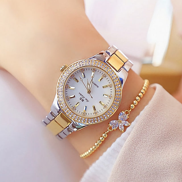 Women's Crystal Patterned Watch - Dazpy