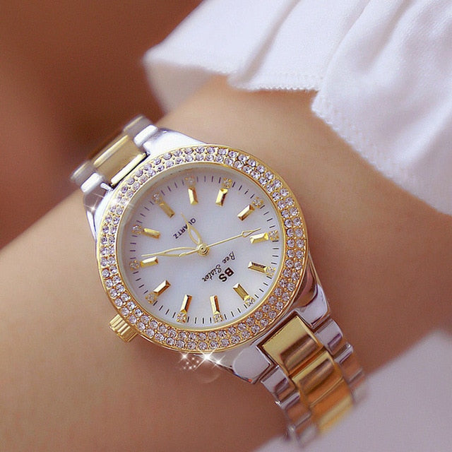 Women's Crystal Patterned Watch - Dazpy