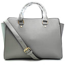 Smiley cross pattern shoulder bag