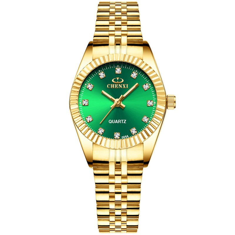 Women's Luxury style Crystal Dial Business Watch - Dazpy