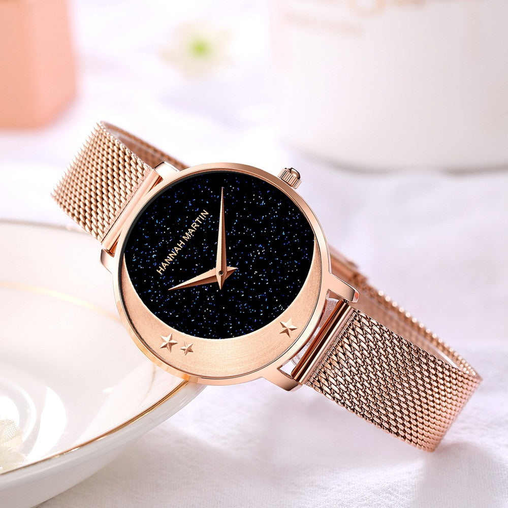 Women's Stars and Moon Quartz Watches - Dazpy