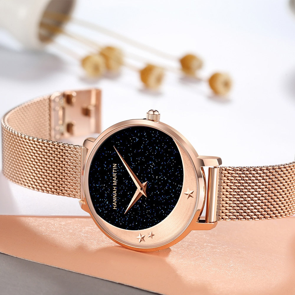 Women's Stars and Moon Quartz Watches - Dazpy