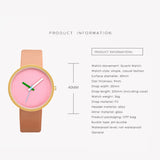 Women's Casual Minimalist Leather Wrist Watch - Dazpy