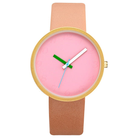 Women's Casual Minimalist Leather Wrist Watch - Dazpy