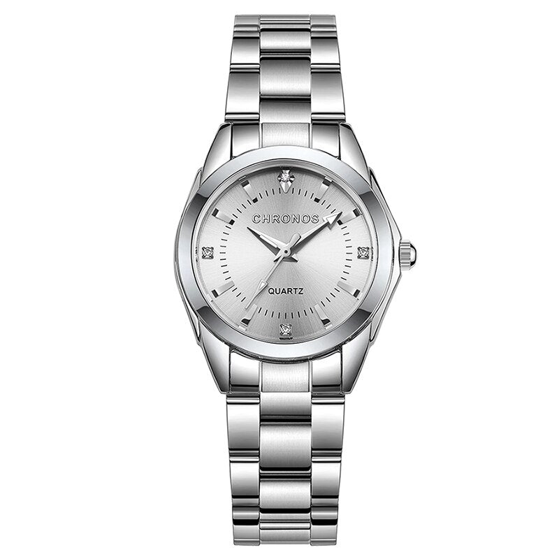 Women's Luxury Stainless Steel Quartz Watch - Dazpy