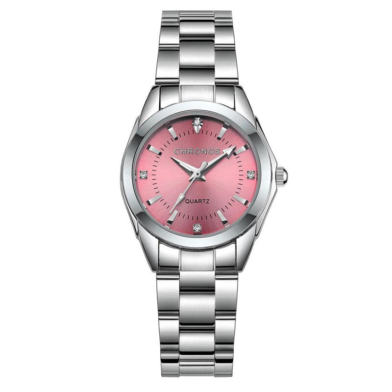 Women's Luxury Stainless Steel Quartz Watch - Dazpy