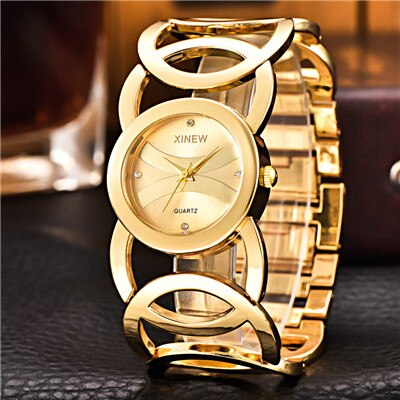 Women's Wide Bracelet Quartz Watches - Dazpy