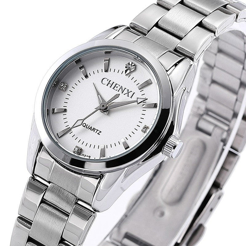 Women's Casual Round Steel Quartz Watch - Dazpy