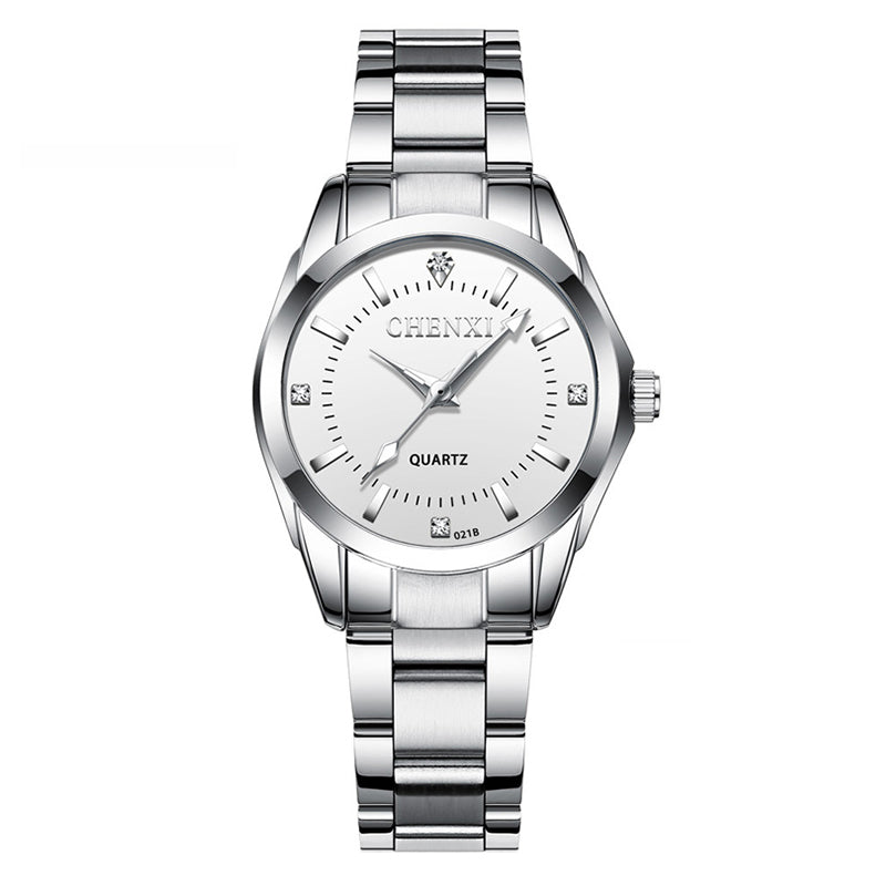 Women's Casual Round Steel Quartz Watch - Dazpy