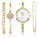 Women's Elegant Wristwatch with Thin Metal Band - Dazpy