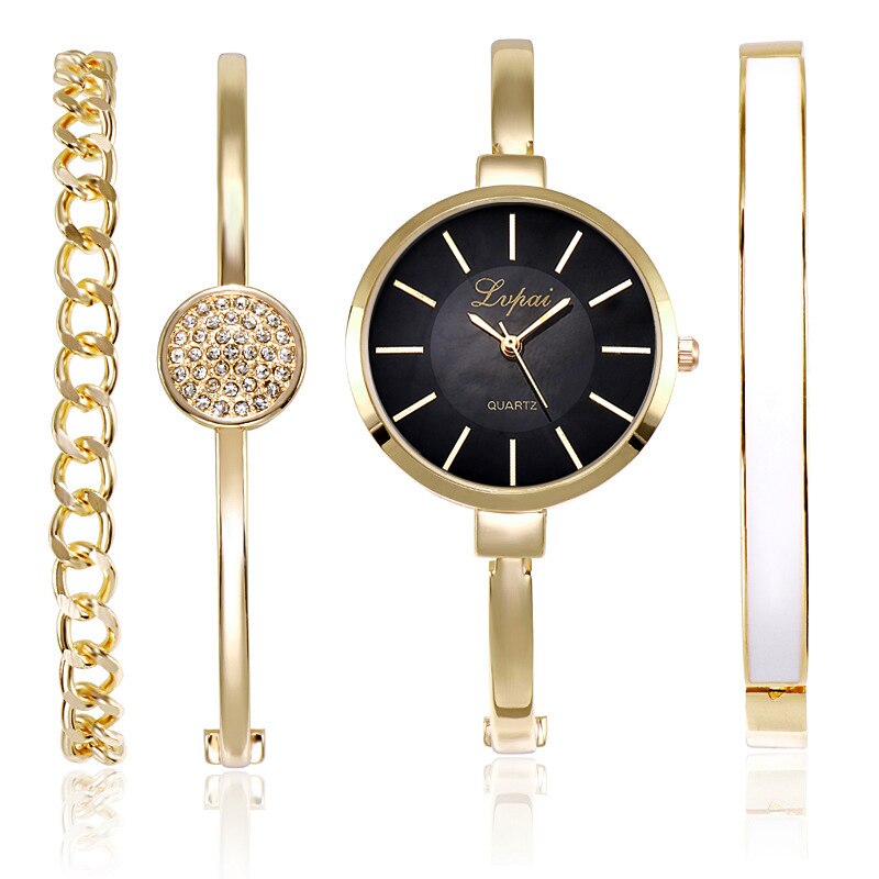 Women's Elegant Wristwatch with Thin Metal Band - Dazpy