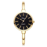 Women's Elegant Wristwatch with Thin Metal Band - Dazpy