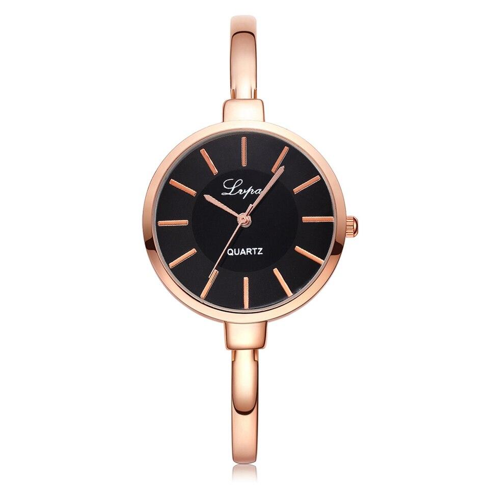 Women's Elegant Wristwatch with Thin Metal Band - Dazpy