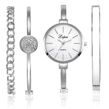 Women's Elegant Wristwatch with Thin Metal Band - Dazpy