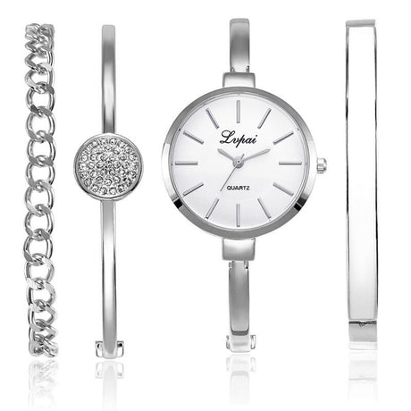 Women's Elegant Wristwatch with Thin Metal Band - Dazpy