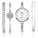 Women's Elegant Wristwatch with Thin Metal Band - Dazpy