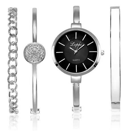 Women's Elegant Wristwatch with Thin Metal Band - Dazpy