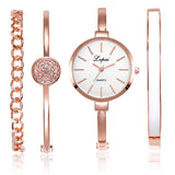 Women's Elegant Wristwatch with Thin Metal Band - Dazpy