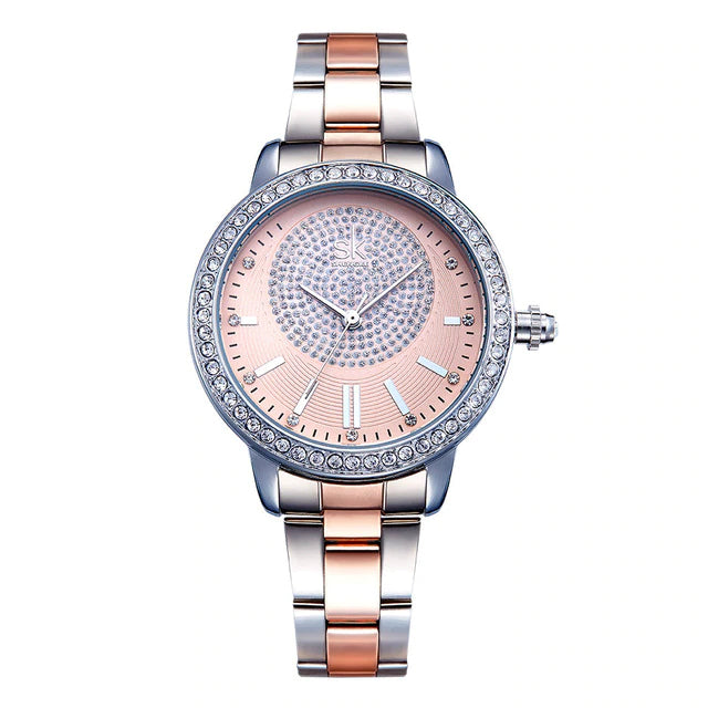 Women's Rhinestone Decor Quartz Wristwatches - Dazpy