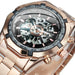 Cool Men's Skeleton Automatic Mechanical Watch - Dazpy