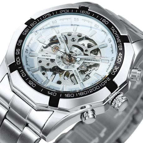 Cool Men's Skeleton Automatic Mechanical Watch - Dazpy