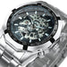 Cool Men's Skeleton Automatic Mechanical Watch - Dazpy