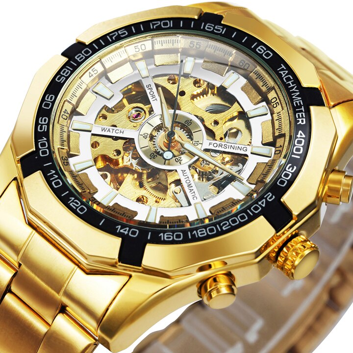 Cool Men's Skeleton Automatic Mechanical Watch - Dazpy