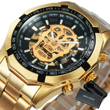 Cool Men's Skeleton Automatic Mechanical Watch - Dazpy